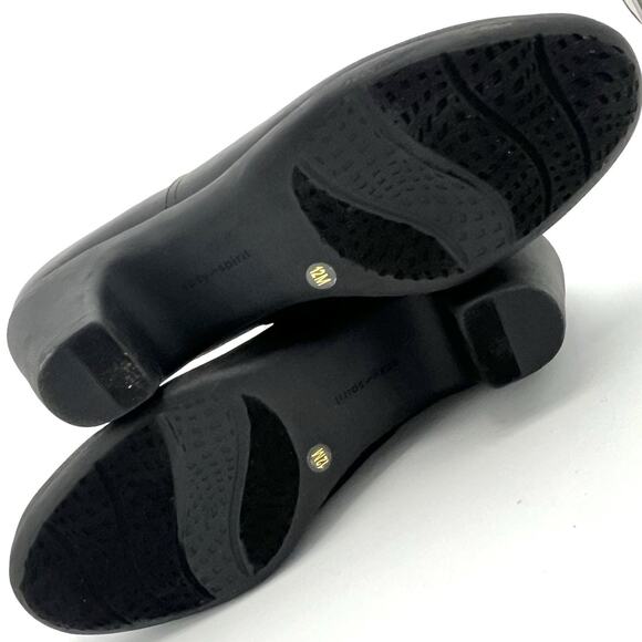 Easy Spirit Caelan 12M Black Vegan Leather Booties Zip Ankle Boots Comfort NEW - Picture 7 of 9